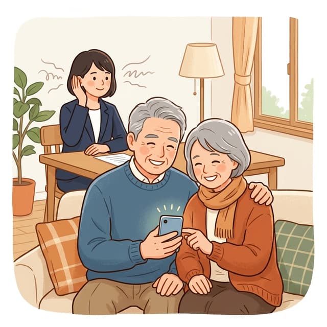 スマートフォンと営業電話をブロックするシールドのイラスト